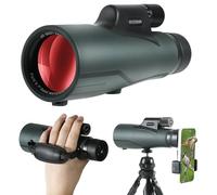 12 X 56 ED Monoculare, con treppiede, borsa da polso, adattatore per telefono - BAK4 Prisma & Obiettivo FMC - impermeabile per viaggi, birdwatching, animali selvatici, campeggio