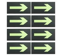 12 x 6" Luminose Frecce Adesive 16pz per Alberghi Società Fabbriche Verde