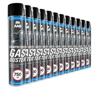 12 x AAB Bombolette Spray d’Aria Compressa 750ml per Pulire PC, Tastiera, Stampanti, Fotocamere, Kit Pulizia Computer e Difficile da Raggiungere Aree, Tubo Aria Compressa PC, Rimozione di Polvere