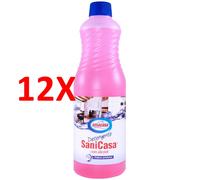12 X Amacasa Sanicasa Detergente Con Alcool 1 Lt