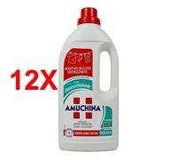 12 X Amuchina Additivo Liquido Bucato Igienizzante Con Ammorbidente1 Lt.