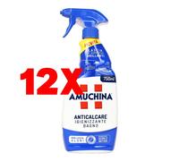 12 X AMUCHINA Anticalcare Igienizzante per Bagno Gel 750 ml
