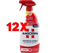 12 X AMUCHINA Spray Disinfettante Trigger per Superfici 750 ml