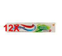 12 X Aquafresh Dentifricio Antitartaro Menta Delicata 75 Ml