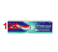 12 X Aquafresh Dentifricio Intense Clean Lasting Fresh Freschezza 75 Ml
