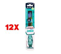12 X Aquafresh Spazzolino Flex Junior 6/12 Anni Colori Assortiti