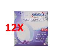 12 X Ariasana Assorbiumidita' Power Tab Ricarica Micro 2in1 Lavanda 300 Grammi