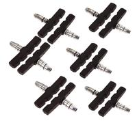 12 X Bicicletta Pastiglie Freno Ricambio Pattini 6 Coppia Ceppi Set V-Freno 70mm