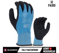 12 X Blackrock Watertite Impermeabile Lattice Schiuma Guanti Presa Lavoro Mano