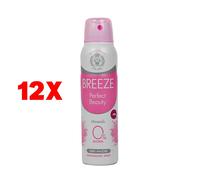 12 X Breeze Deodorante Spray 48h Perfect Beauty 150 Ml