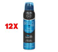 12 X Breeze Deodorante Spray Men 48h Fresh Protection 150 Ml