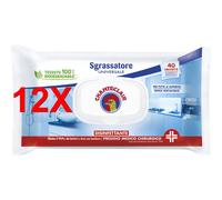 12 X Chanteclair Sgrassatore Universale 40 Salviette Disinfettanti Superfici