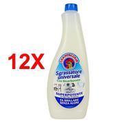 12 X Chanteclair Sgrassatore Universale Con Bicarbonato Ricarica 600 Ml