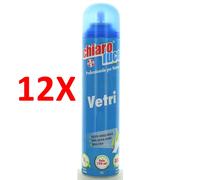 12 X Chiaro Luce Vetri Spray 300 Ml.
