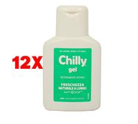 12 X Chilly Detergente Intimo Gel Freschezza Naturale Formula Fresca 50 Ml Mini