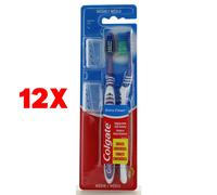 12 X Colgate Spazzolino Extra Clean, Medio, 2 Pz.