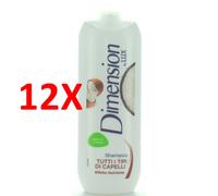 12 X Dimension Shampoo Con Olio Di Cocco 250 Ml