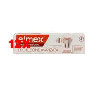 12 X Elmex Dentifricio Protezione Carie Professional 75 Ml