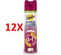 12 X Emulsio Mangiapolvere Multi Superficie Profumo Magnolia E Gelsomino Spray