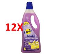 12 X Emulsio Ravviva Pavimenti Tutti I Tipi Detergente Igienizzante Lavanda E F