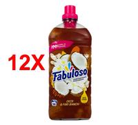 12 X Fabuloso Ammorbidente Concentrato Con Oli Essenziali - Profumazione Cocco