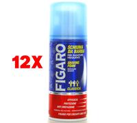 12 X Figaro Schiuma Da Barba 100ml Mini Size Rasature Frequenti