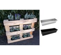 12 X Fioriera per Euro Pallet E Cassette da Balcone Plastica