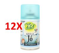 12 X Fresh Aroma Deo Matic Ricarica Spray Aqua Di Jo 250 Ml (per