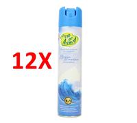 12 X Fresh Aroma Deo Per Ambienti Spray Brezza Marina 300 Ml