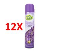 12 X Fresh Aroma Deo Per Ambienti Spray Lavanda 300 Ml