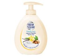 12 x FRESH & CLEAN sapone liquido 300ml Vaniglia e latte di Mandorle
