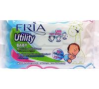 12 x FRIA Salviettine Baby Utility Igienizzanti Del&Deter.60+12Pz