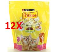 12 X Friskies Gatti Junior Crocchette Pollo-verdure-latte 375 Grammi