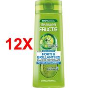 Garnier Fructis Shampoo Fortificante 2in1, Per Capelli Normali, Per Capelli Forti e Luminosi, Con Estratto di Pompelmo e Vitamina B6, Forti & Brillanti, 250 ml