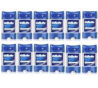 (12) x Gillette Endurance Arctic Ice Deodorante Antitraspirante Gel Stick Tra...
