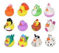 12 X Giocattoli Per Feste Con Anatre Da Bagno - Mix Di Animali