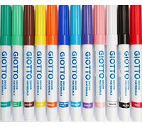 12 x Giotto Decor Materials Marker Pens - Multi Surface Glass Wood Porcelain Pen Loose