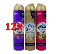 12 X Glade Deodorante Ambienti Spray 300 Ml Assortito: Lavender - Relaxing Zen
