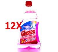 12 X Glassex Detergente Multiuso Aceto Ricarica 500 Ml