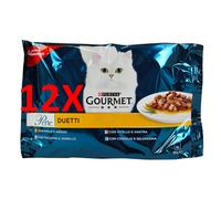 12 X Gourmet Perle Filetti In Salsa Busta 85 Grammi X 4 Pollo-tacchino-vitello-