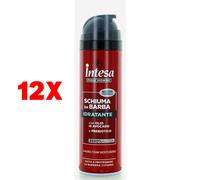 12 X Intesa Pour Homme Schiuma Da Barba Idratante Avocado E Prebiotico 300 Ml
