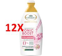 12 X L'angelica Beauty Essence Bagnodoccia Tonic Boost Collagene Con Estratto D