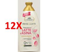 12 X L'angelica Phytolatte Bagnodoccia Latte Di Cocco Nutriente 520 Ml