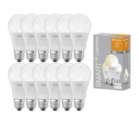12 x Ledvance Smart+ A60 Lampadina LED 9,5W E27 WiFi Dimmable 1055lm
