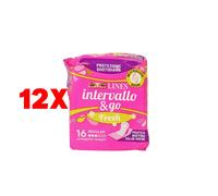 12 X Lines Intervallo Proteggislip Ripiegati Fresh & Go 16 Pz. Protezione Quoti