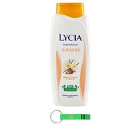 12 x Lycia Bagnodoccia Nutriente Vaniglia e Burro di Karitè - Gel doccia nutriente con vaniglia e burro di karitè 750 ml + portachiavi Beni Culinari