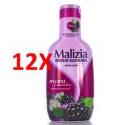 12 X Malizia Bagnoschiuma Mora E Muschio 1000 Ml