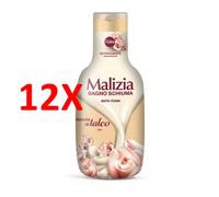 3 pz Malizia Bagnoschiuma Nuvola di Talco 1Lt Bagno Schiuma Bath Foam