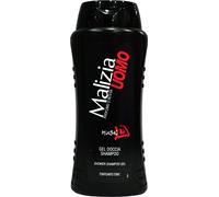 2 Flaconi Malizia Uomo Musk Gel Doccia Shampoo Profumo D'intesa Tonificante