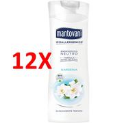 12 X Mantovani Bagnodoccia Neutro Gardenia 400 Ml